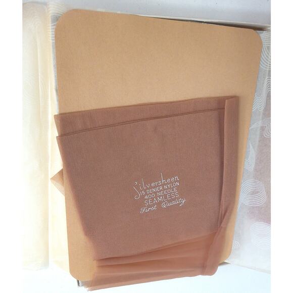 Vintage Tru Tone Stockings Hosiery Gordon Sandalfoot Tan Size 10 M SET OF 3 Box - Picture 5 of 7